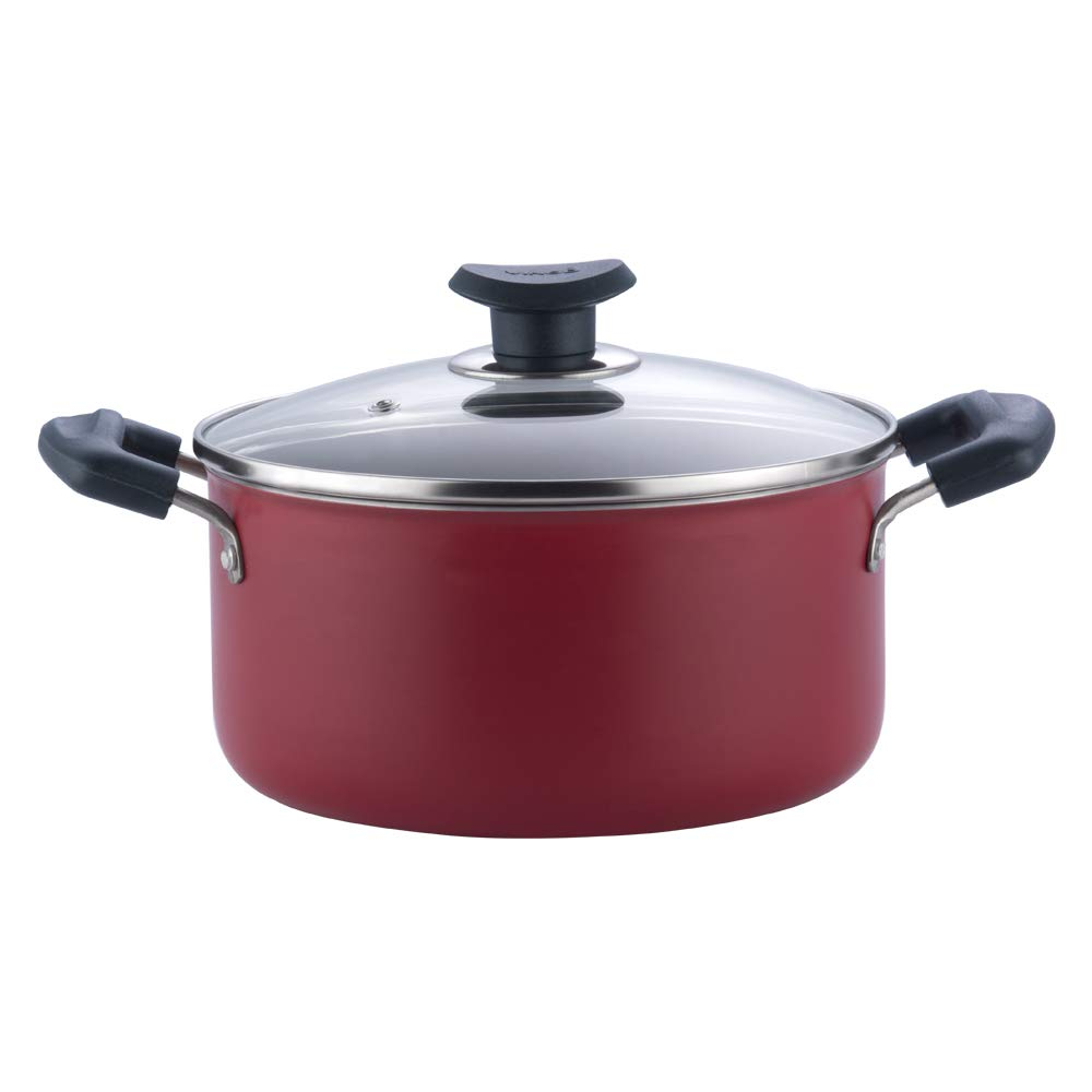 Vinod Zest Non Stick 3.1L Casserole with Glass Lid 20 cm