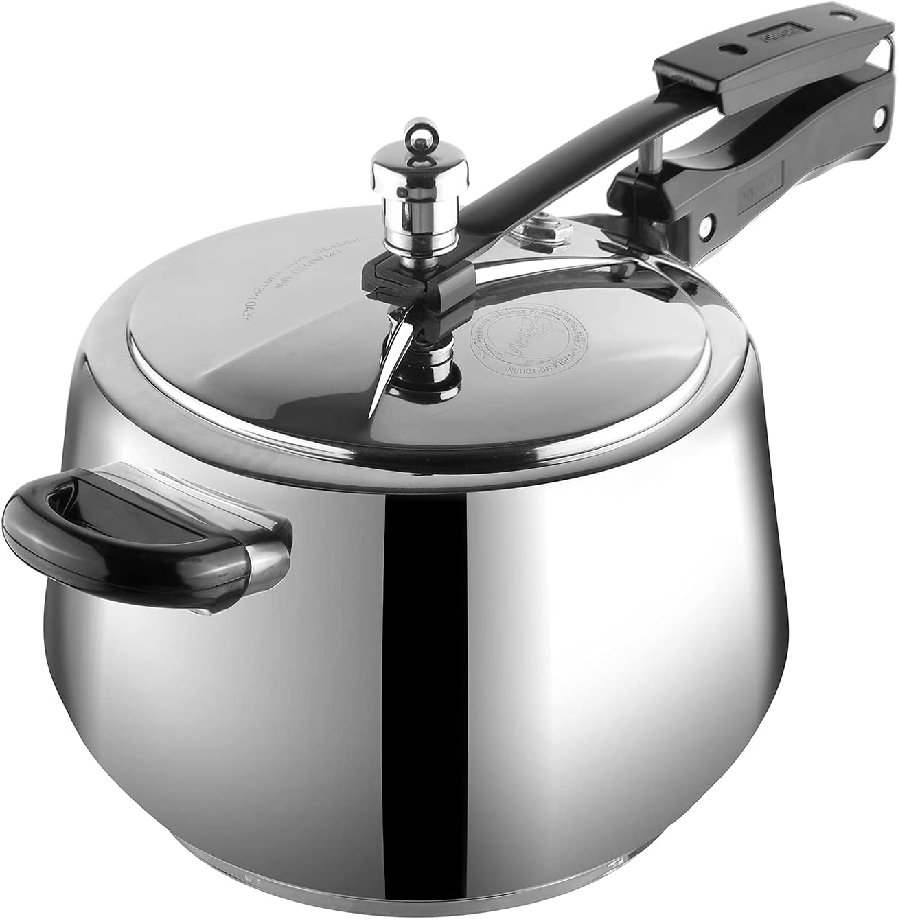Vinod Europa 5 Liter Pressure Cooker with Inner Lid 18/8 Stainless Steel Induction Friendly