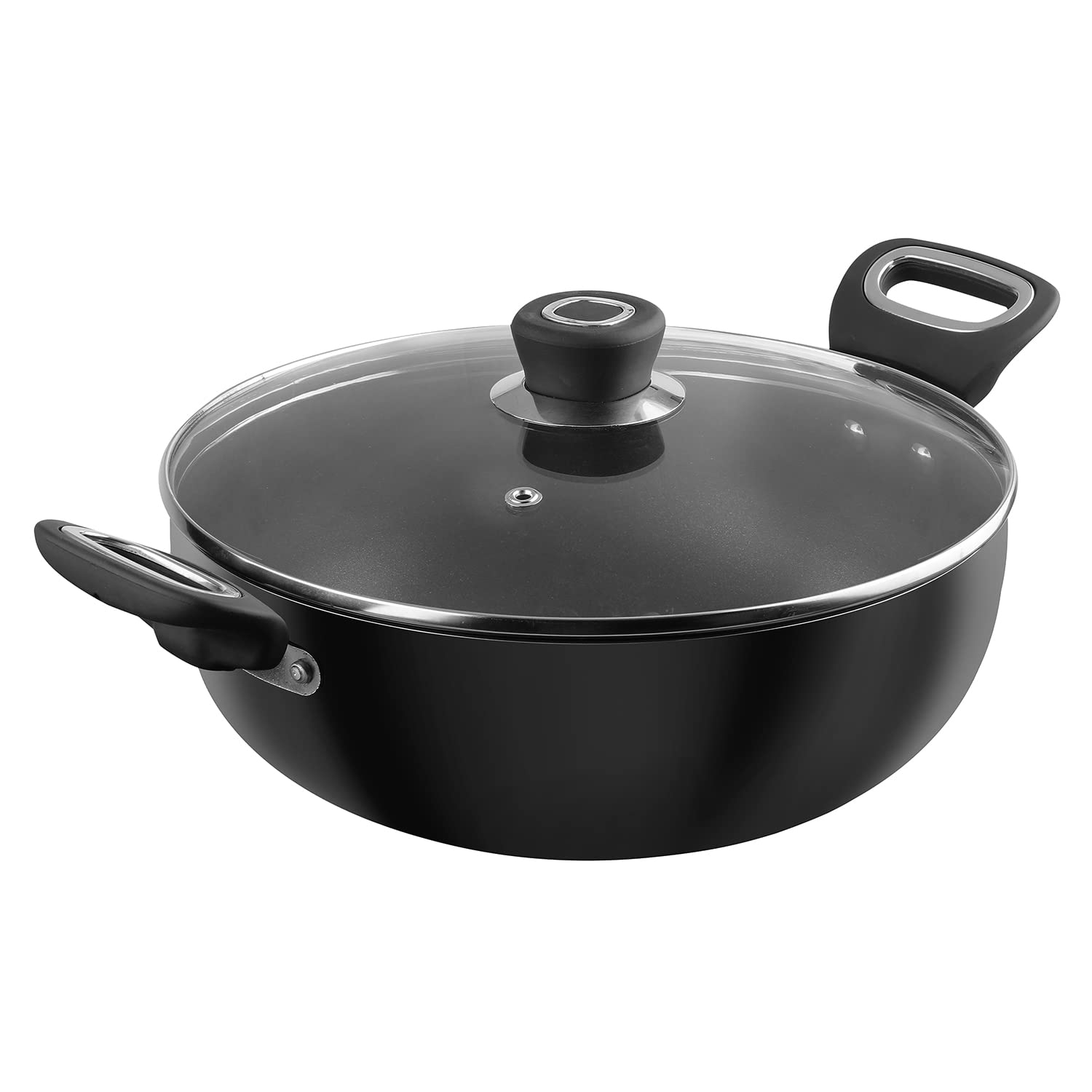 Vinod Hanos Ind 2.6L Deep Kadai With Lid 22 Cm