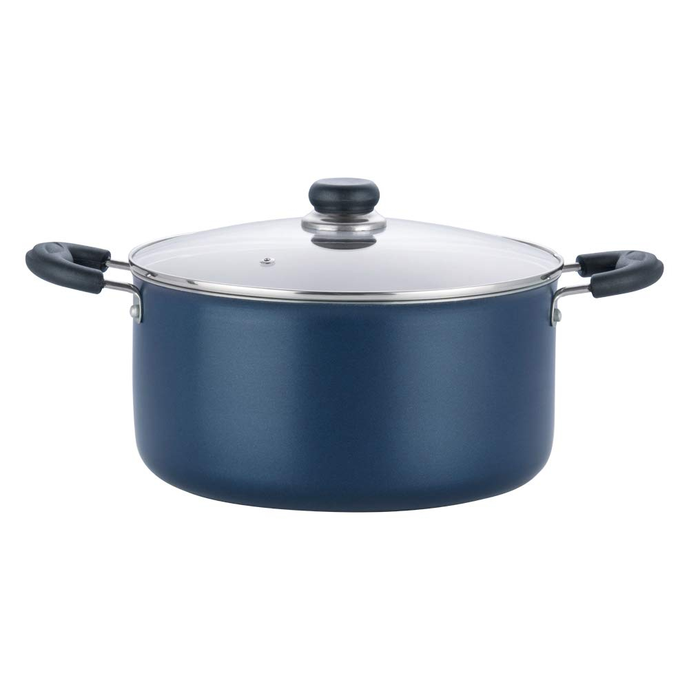 VINOD Zest Non-Stick Deep Casserole with Glass Lid Pot 28 cm