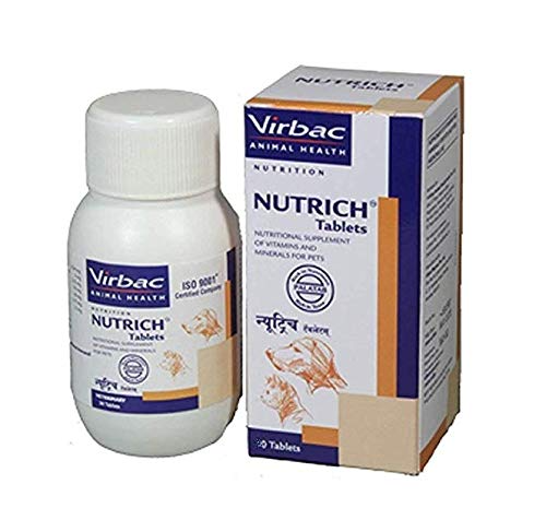 Virbac - Nutririch Tablets , Vitamin And Minerals For Pets 60 Tablets 