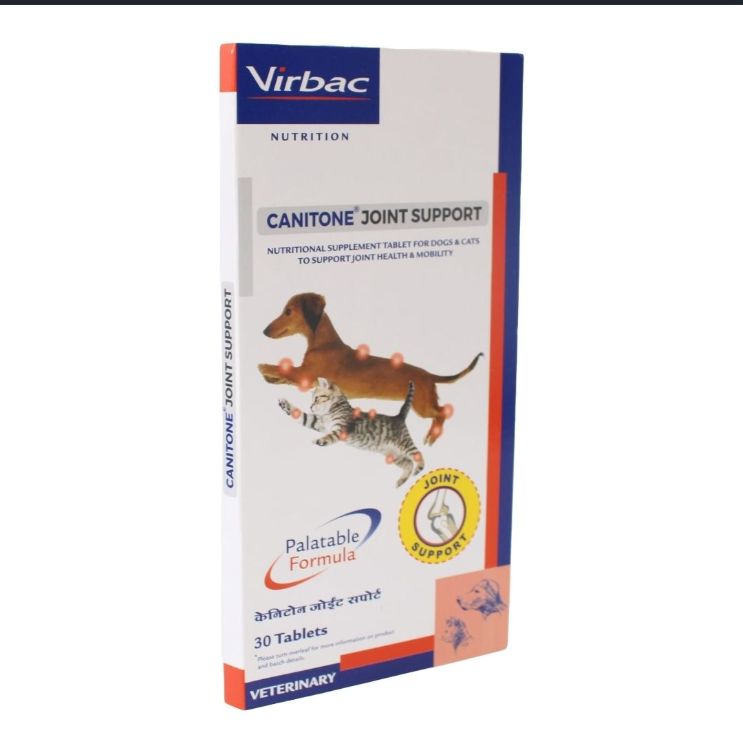 Virbac - Canitone Joint Support Nutritional Supplement For Cats Dogs For Mobility