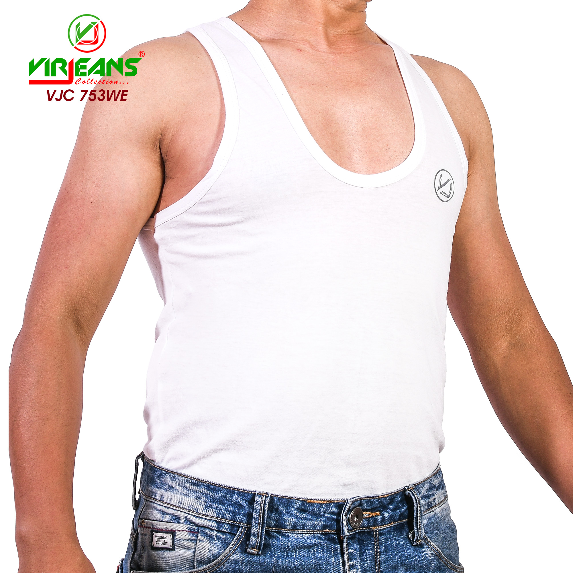 VIRJEANS (VJC753) Pure Cotton Sando Vest For Men