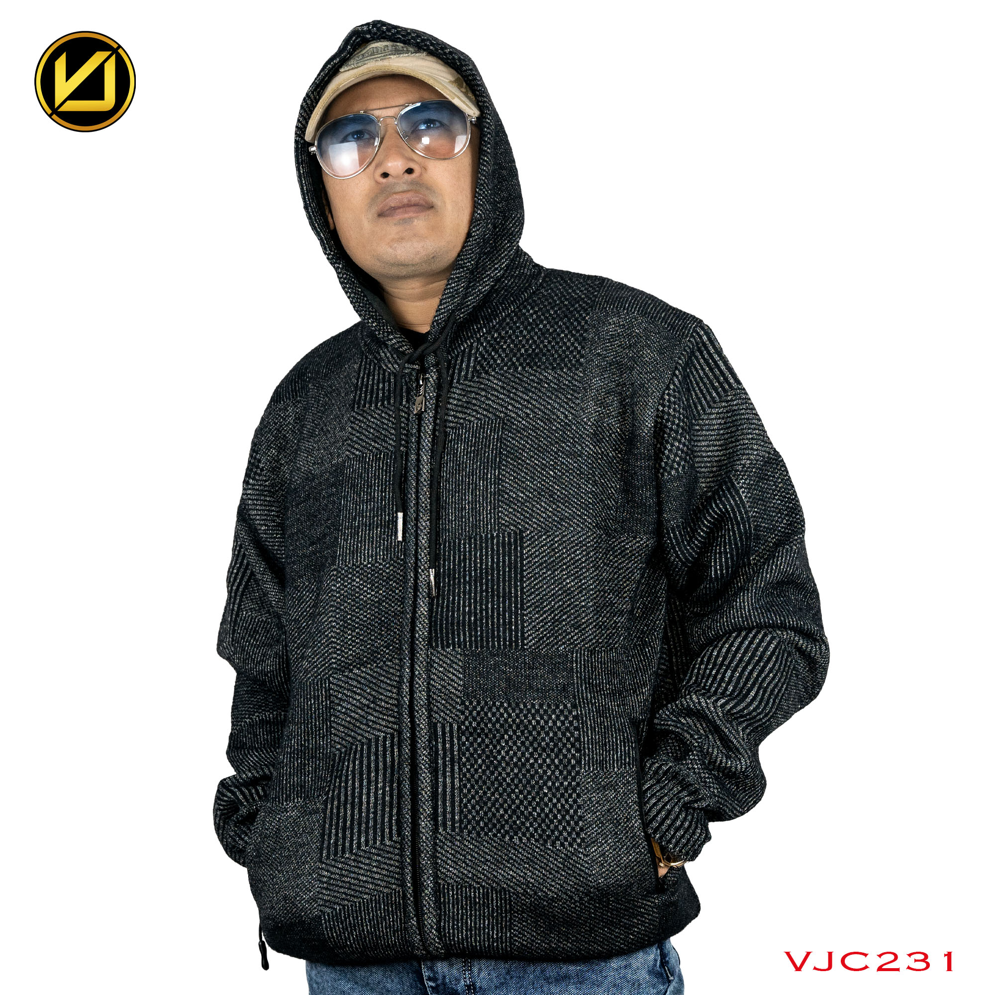 VIRJEANS (VJC230) Stylish Winter Sweater For Men - Black