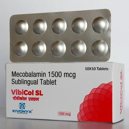 Vitamin B12 - Mecobalamin Dispersible Tablets - 1500mcg - 30 Tablets
