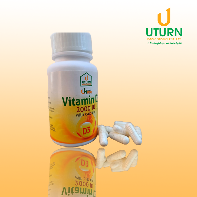 Uturn Vitamin D3(2000 IU with calcium)