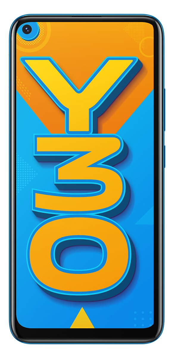 Vivo Y30 Mobile Phone (4GB + 128GB)  Dazzle Blue