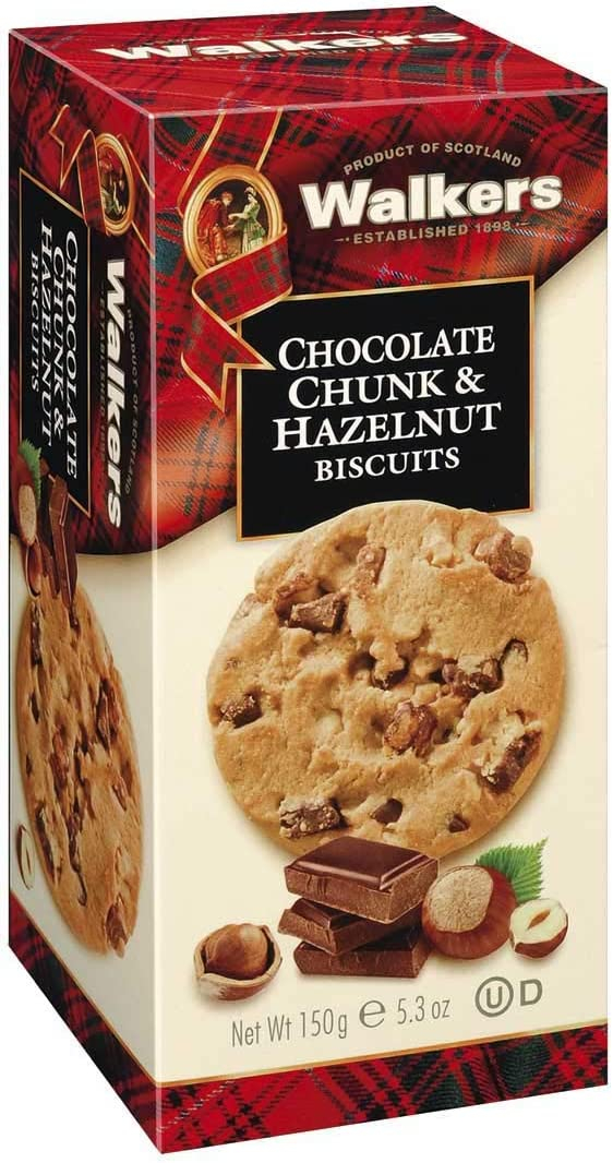 Walkers Chocolate Chunk & Hazelnut Biscuits - 150 grams