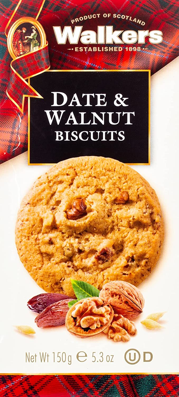 Walkers Date & Walnut Biscuits 150g
