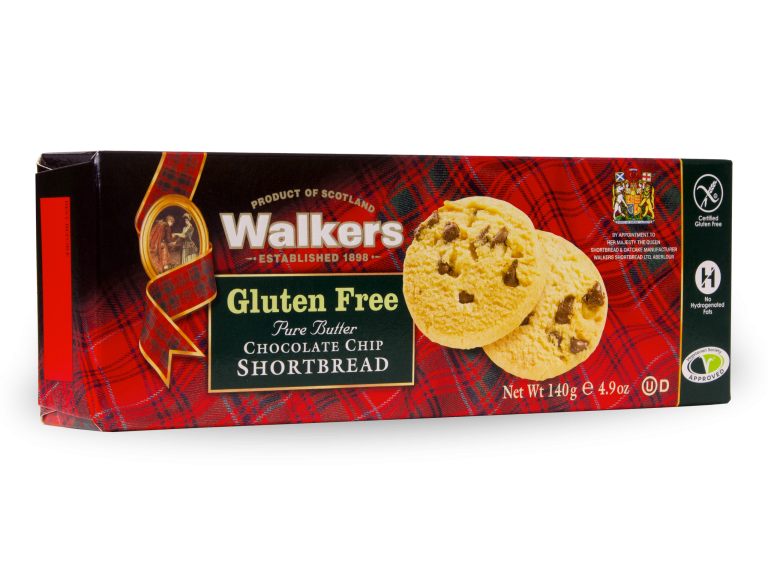 Walkers Gultenfree Choclate Chips Shortbread 140g