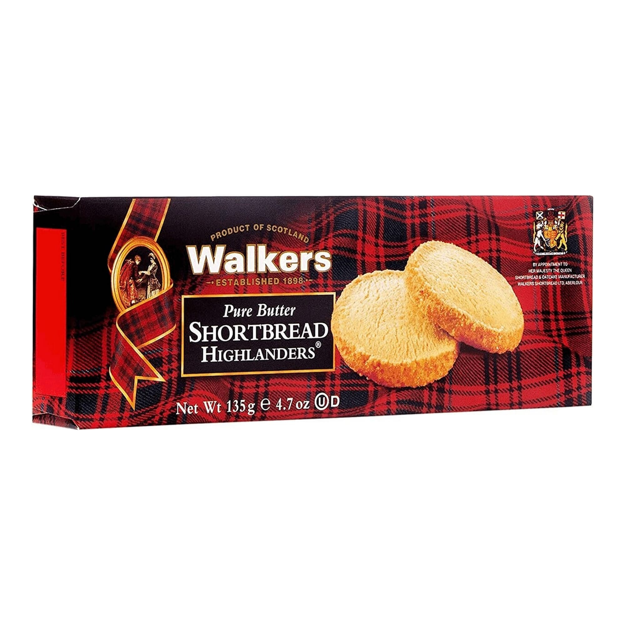 Walkers Pure Butter Shortbread Highlanders 135g