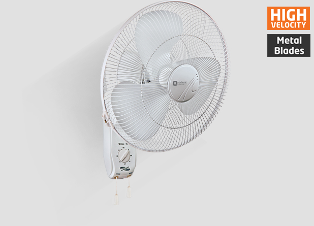 Orient 16-Inch Wall 45 Wall Fan White