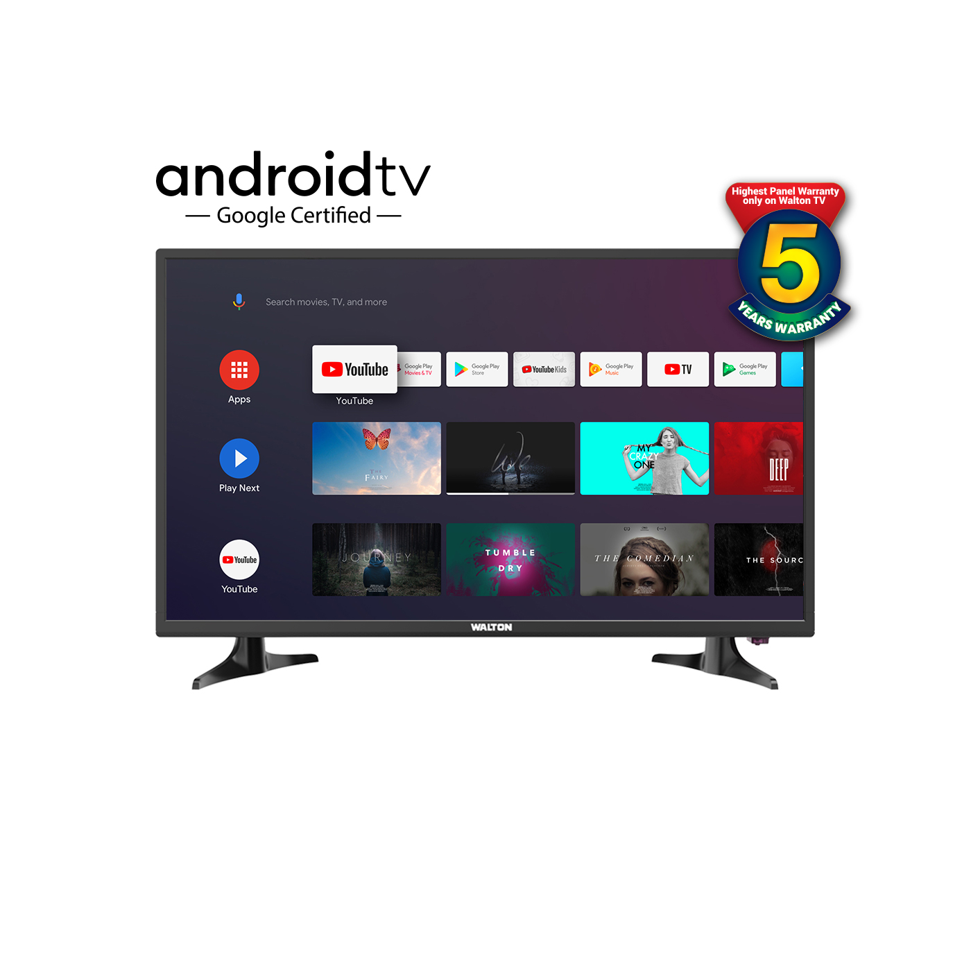 Walton W32D120G TV- 32 inch HD Android Tv
