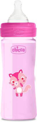 Chicco WB PP BOTTLE 250ML COL PINK MED 2M+ - 250 ml  (Pink)