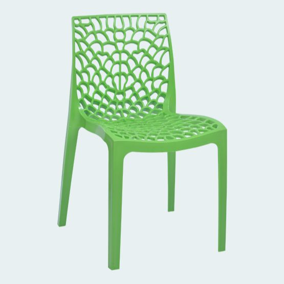 Supreme Web Designer Plastic Chair (Parrot Green)