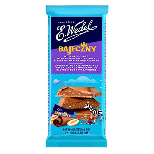E.wedel Bajeczny Milk Chocolat With Wafrs & Peanuts 100gm