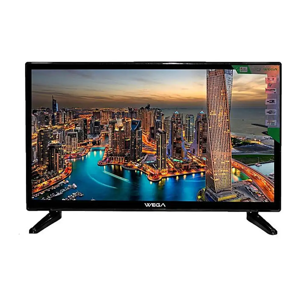 Wega 24" Double Glass Led Tv Audio Max