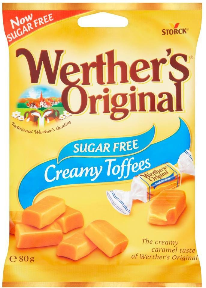 Werther's Sugar-Free Chewy Toffees (80g) 