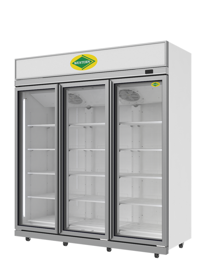 Western SMR18 1558 Ltrs Vertical Glass Triple Door