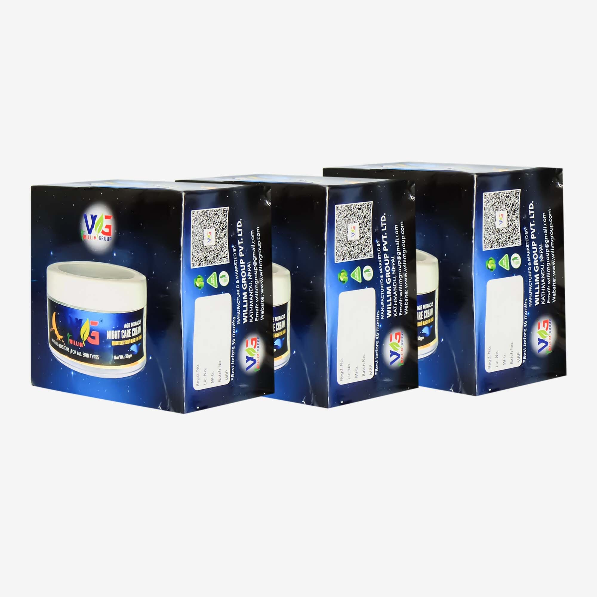 Willim Group Set Of 3 Age Miracle Night Care Cream 50gm