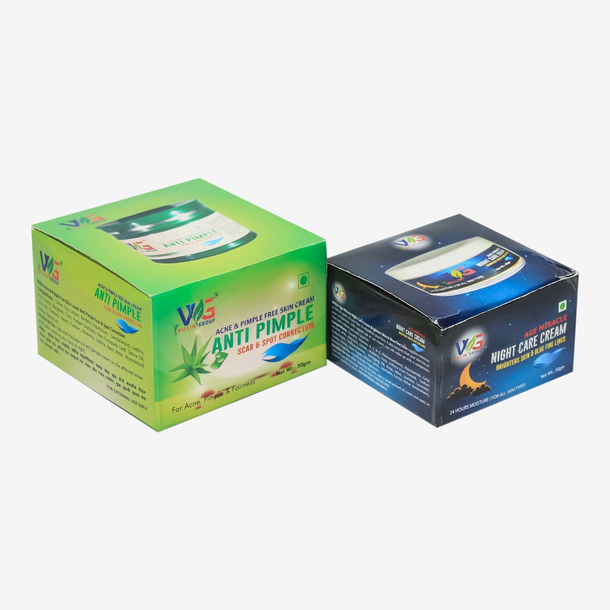 Willim Group Night Cream And Anti Pimple Cream