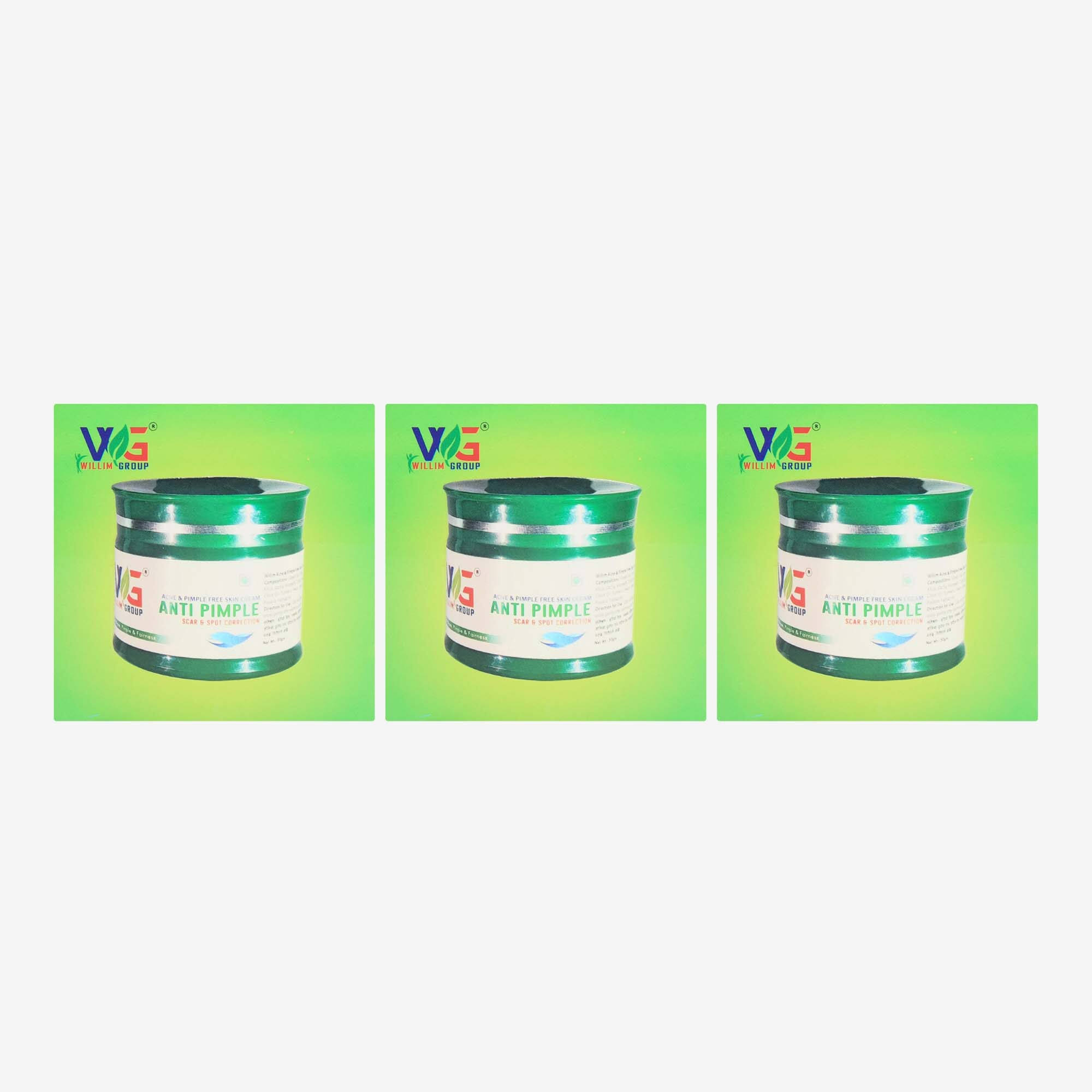 Set Of 3 Willim Group Anti Pimple Scar Spot Correction 50gm