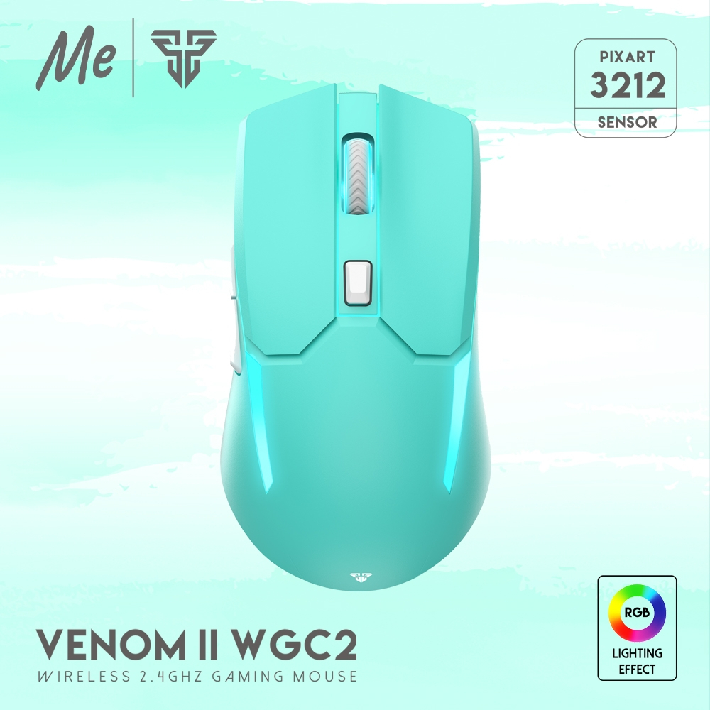 WGC2 Venom II Wireless Gaming Mouse (Mint Edition)