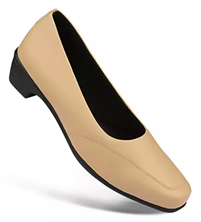 Paragon Cream Solea Plus Closed Shoes For Women 7513