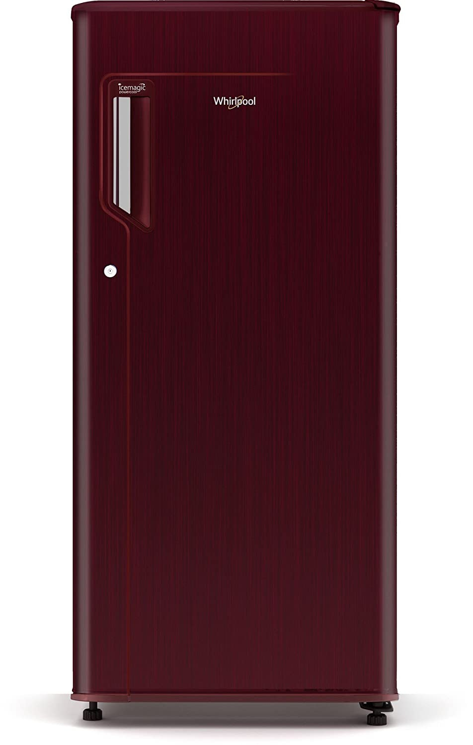 Whirlpool 205 Indesit PRM 3s Wine Titanium E-LTR-81001 Direct Cool Single Door Stach Proof Refrigerator 190L