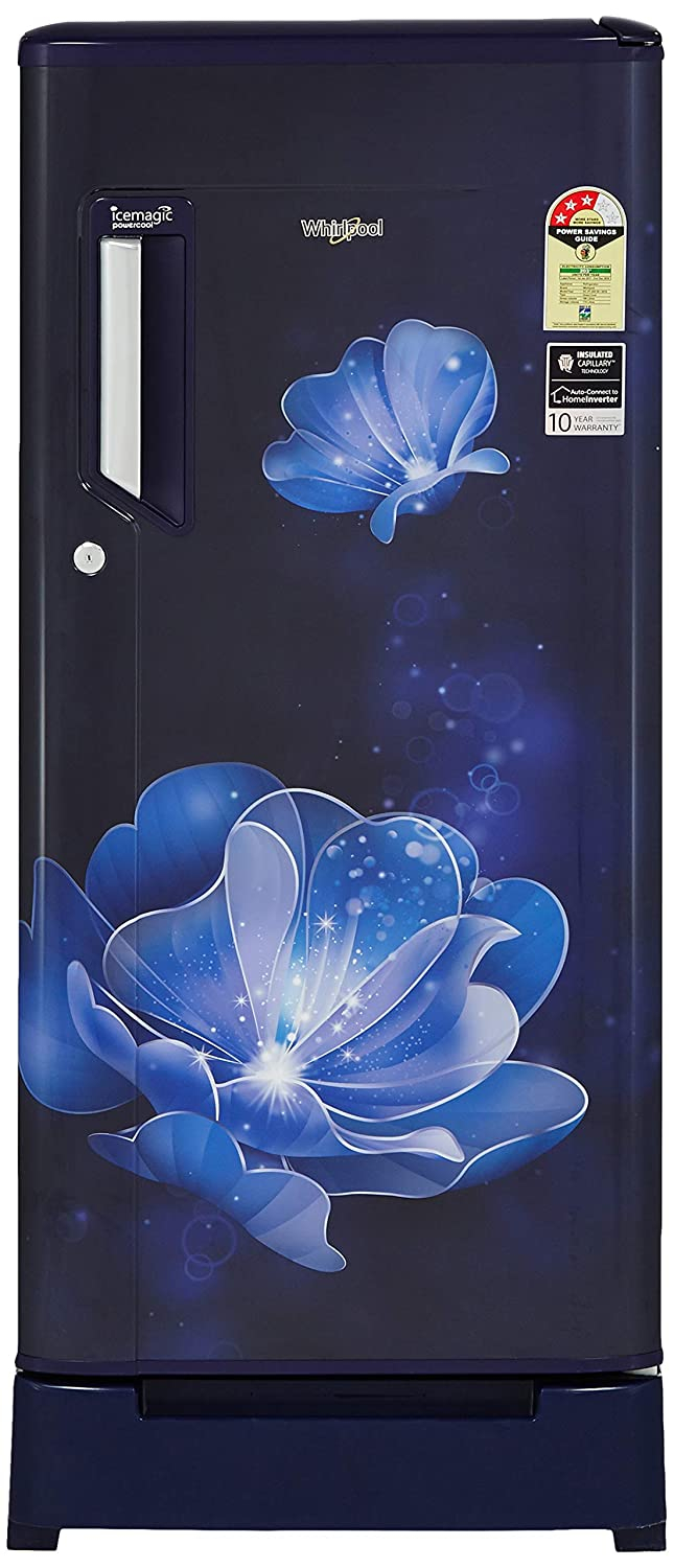 Whirlpool 205 Indesit ROY 3s Sapphire Radiance LTR 81013 Direct Cool Single Door Refrigerator 190L