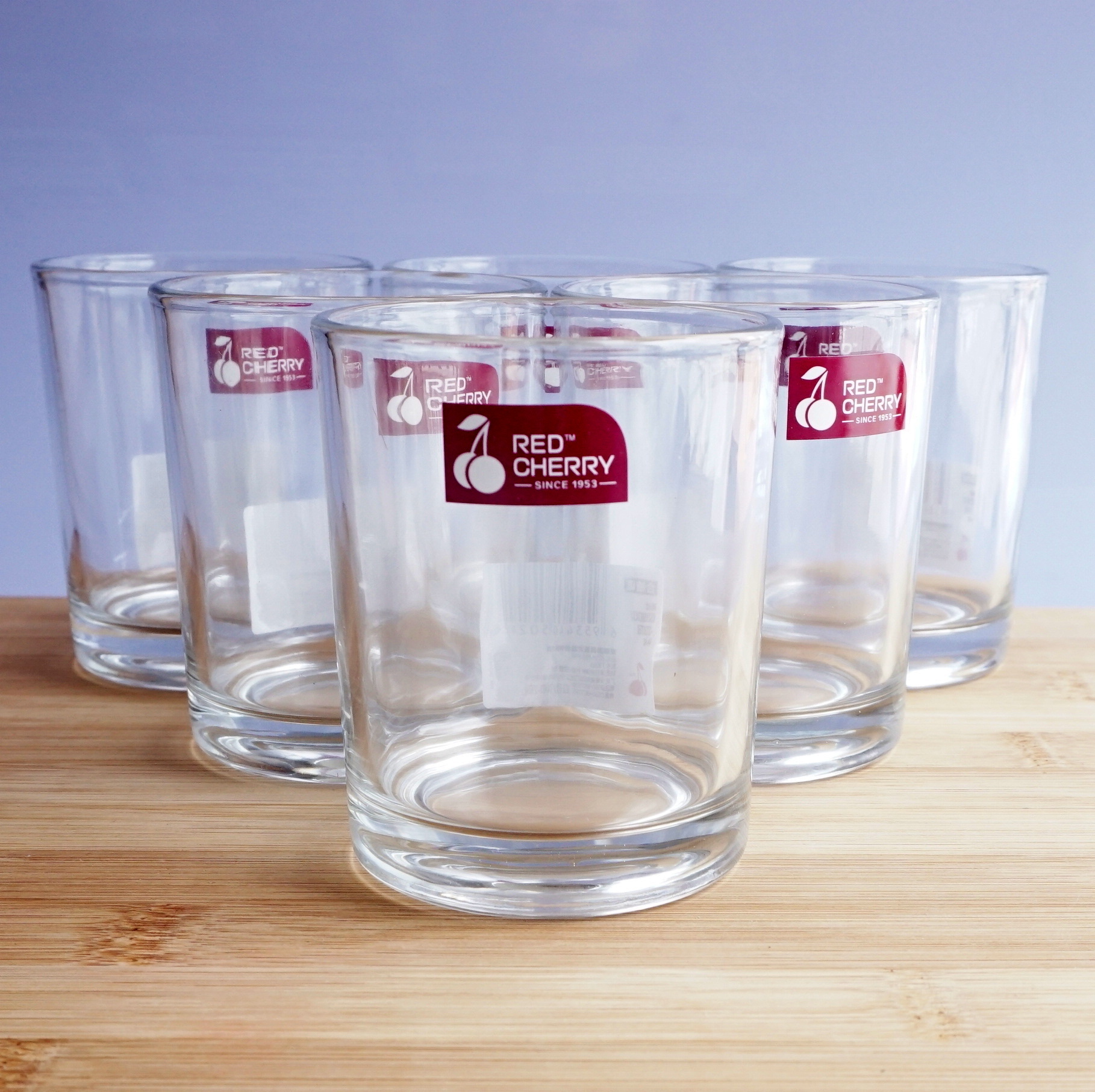Laughing Buddha - Whiskey Glass (Set of 6) Red Cherry- 70085