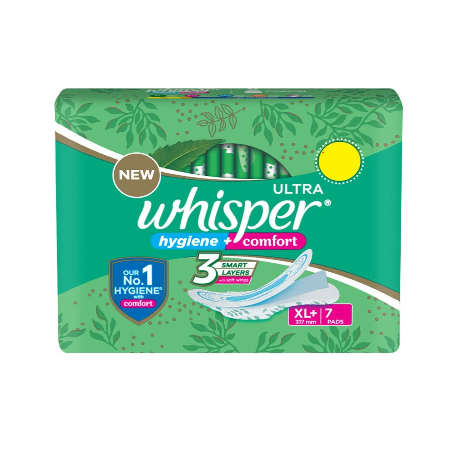 Whisper Ultra Clean Sanitary Pads XL+ 7s