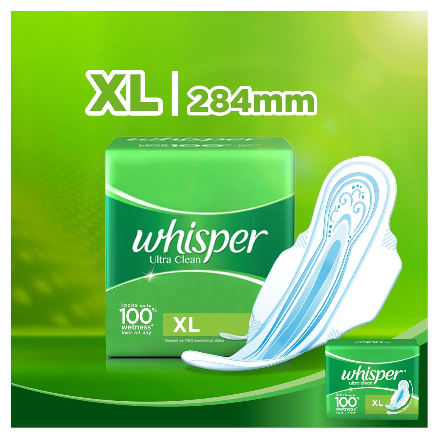 Whisper Ultra Clean Wing Xl 30's