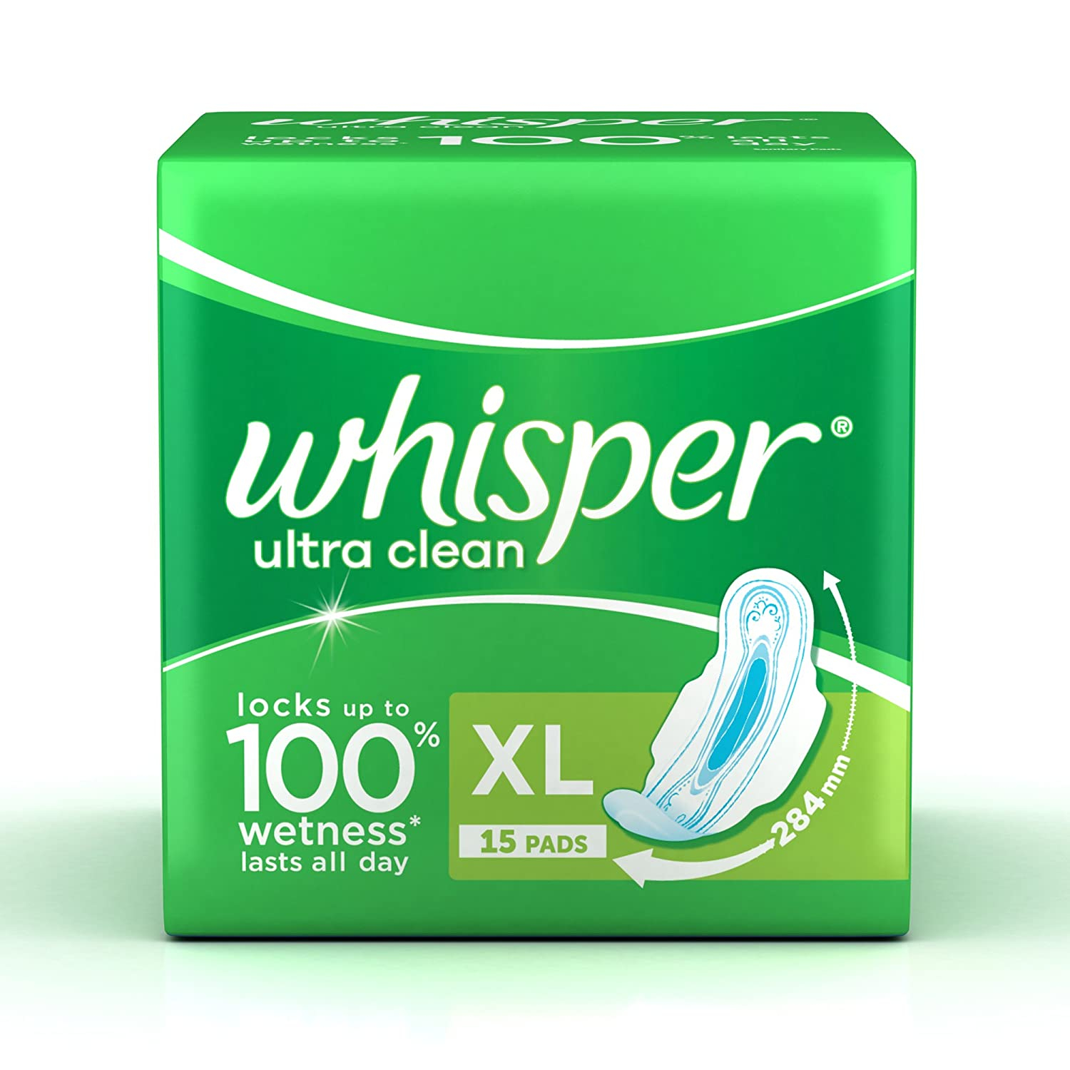 Whisper Ultra Clean Xl 15 Pads