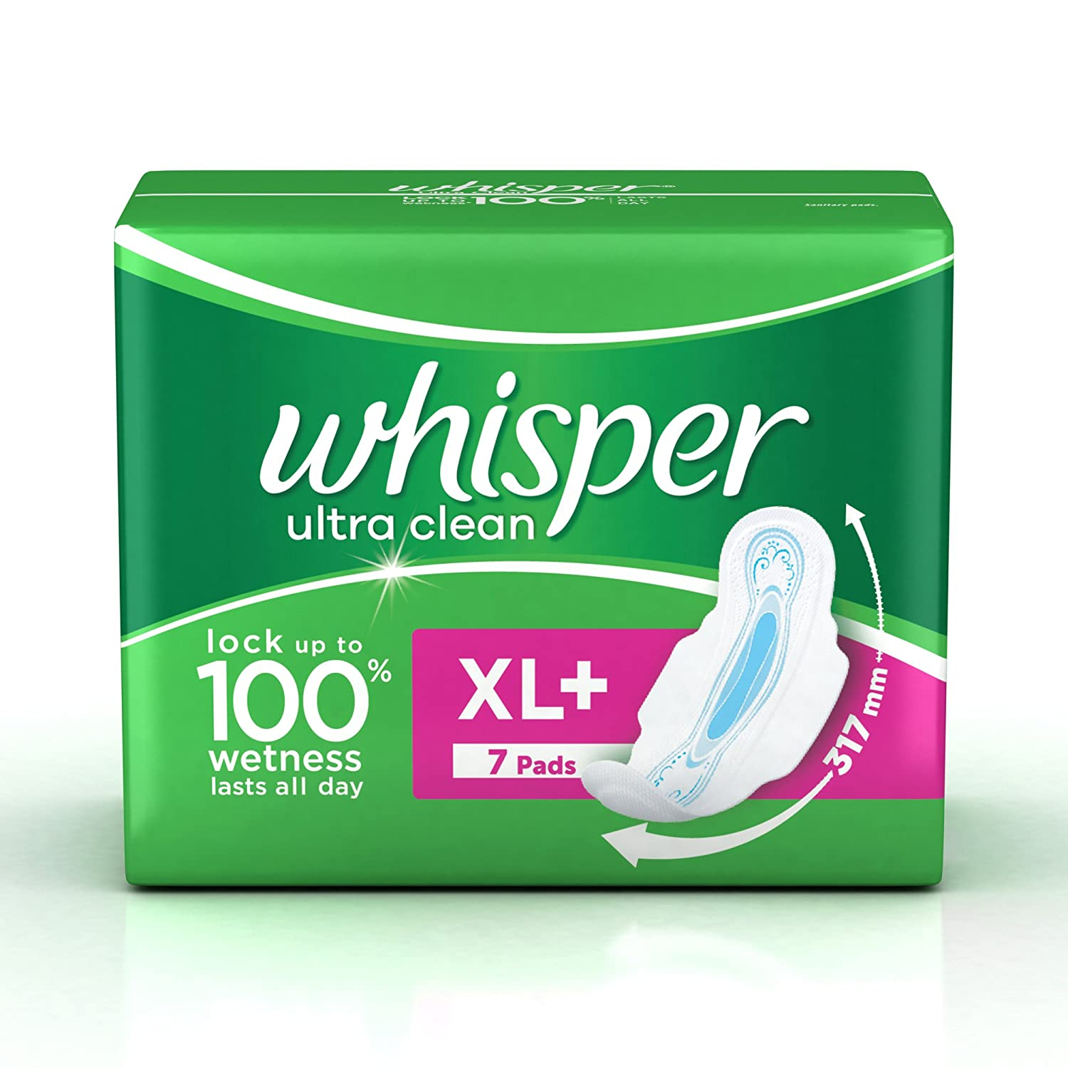 Whisper Ultra Clean Xl Pad 7pcs