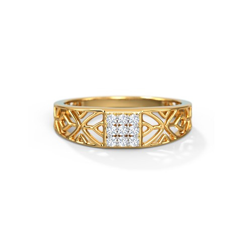 White feather's Dain Diamond Ring For Men