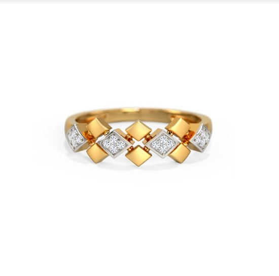 White Feathers Fancy Diamond Band for women