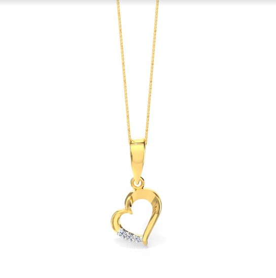 White Feathers Maitena Diamond Pendant for women