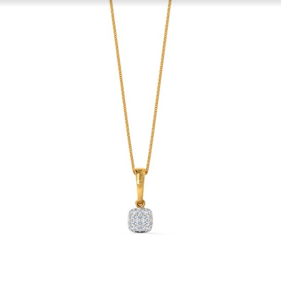 White Feathers Riley Diamond Truss Pendant for women