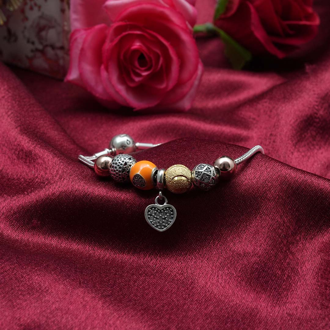 White Feathers Silver Pandora Bracelet for Women
