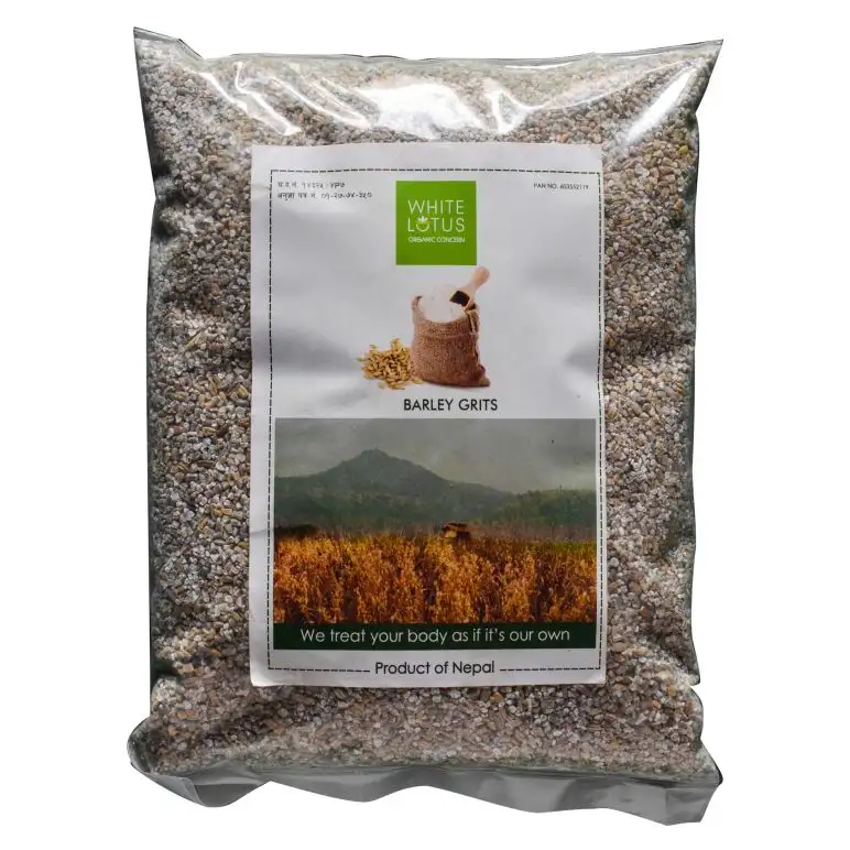 White Lotus Barley Grits (गहुँ च्याख्ला)  Jumla 1 Kg 