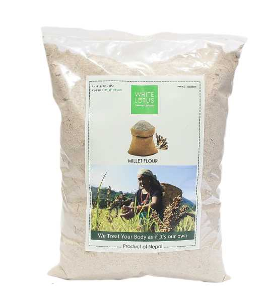 White Lotus Millet Flour (कोदोको पिठो) Ramechhap1 Kg