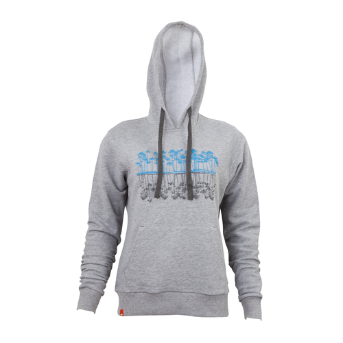 Wildcraft Women's Hoodie Sweatshirt-Grey Melange-M