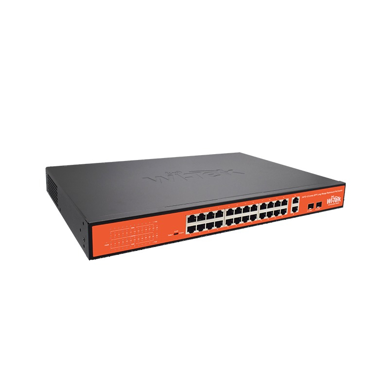 Wi-Tek WI-PS526G 250m Long Range CCTV PoE Switch