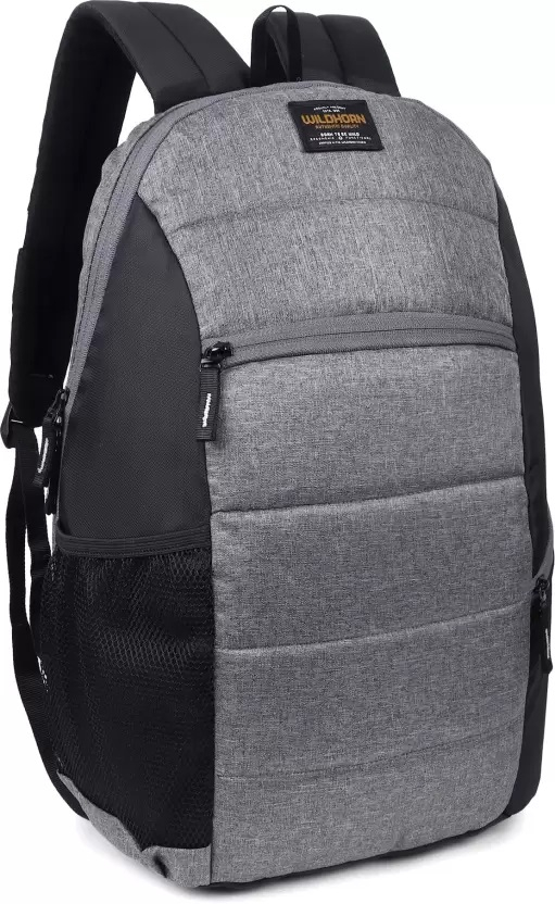 WILDHORN 23L Water Resistant Unisex Laptop Bag / Backpack for Travel / Business / College Bookbags (BP016 grey)