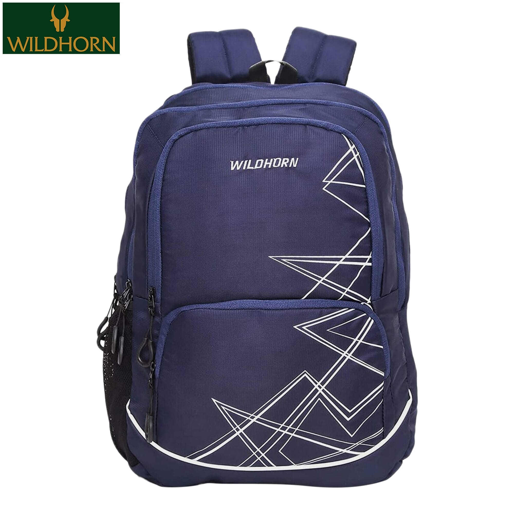 WILDHORN Nepal Laptop Backpack for Men, Extra Large 34L Travel Backpack with Multi Zip Compartment, Business College Bookbag Fit 17 Inch Laptop (BP 003 Blue)