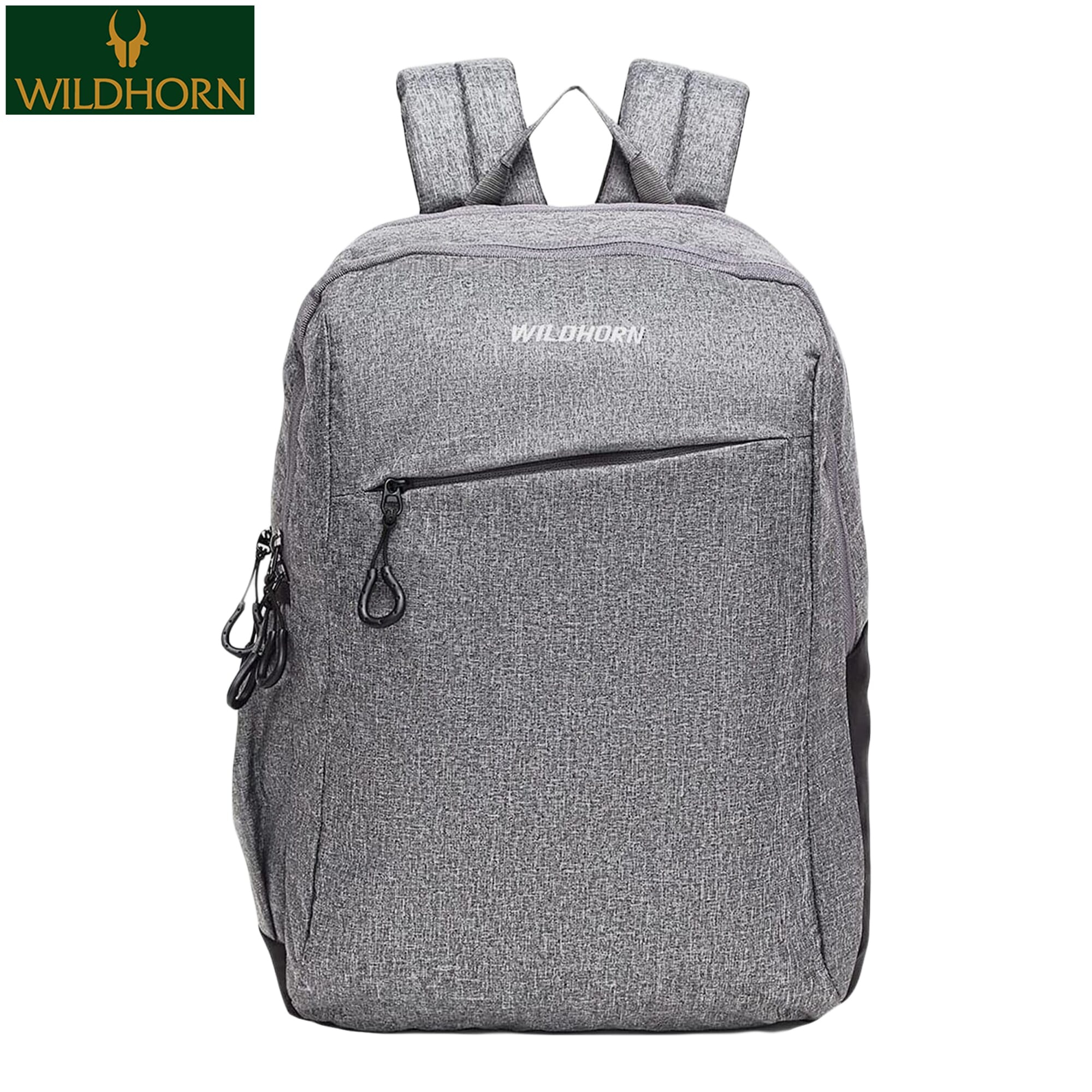 WILDHORN Nepal Laptop Backpack for Men, Extra Large 27 L Travel Backpack with Multi Zip Compartment, Business College Bookbags Fit 17 Inch Laptop (WH BP 009 Grey)