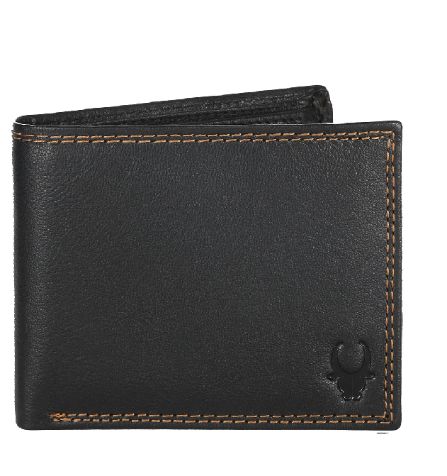 WILDHORN Nepal® RFID Protected Genuine Classic Leather Wallet & Pen Combo for Men (WHWP218BLK)