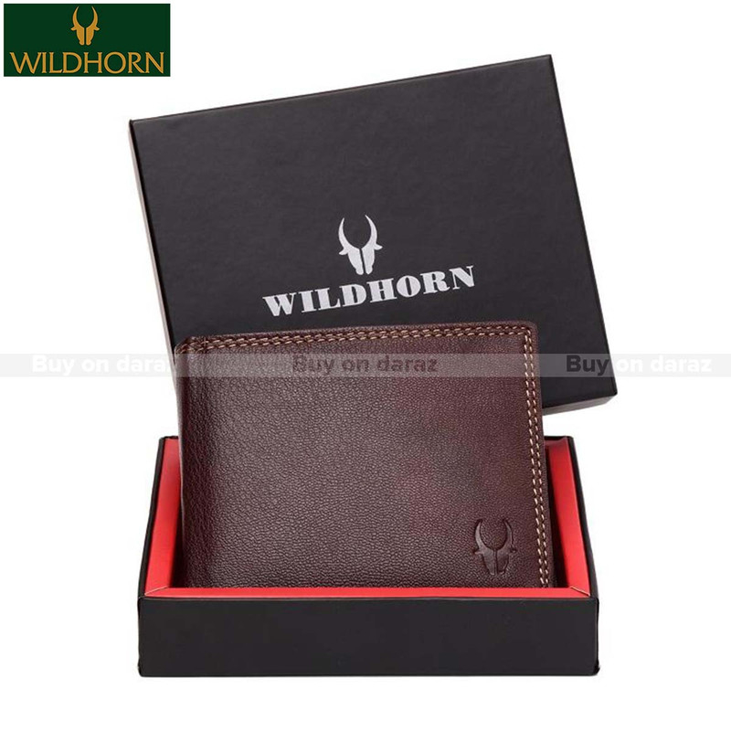 Wildhorn Nepal Rfid Protected New Design Genuine Leather Brown Wallet With Gift Box