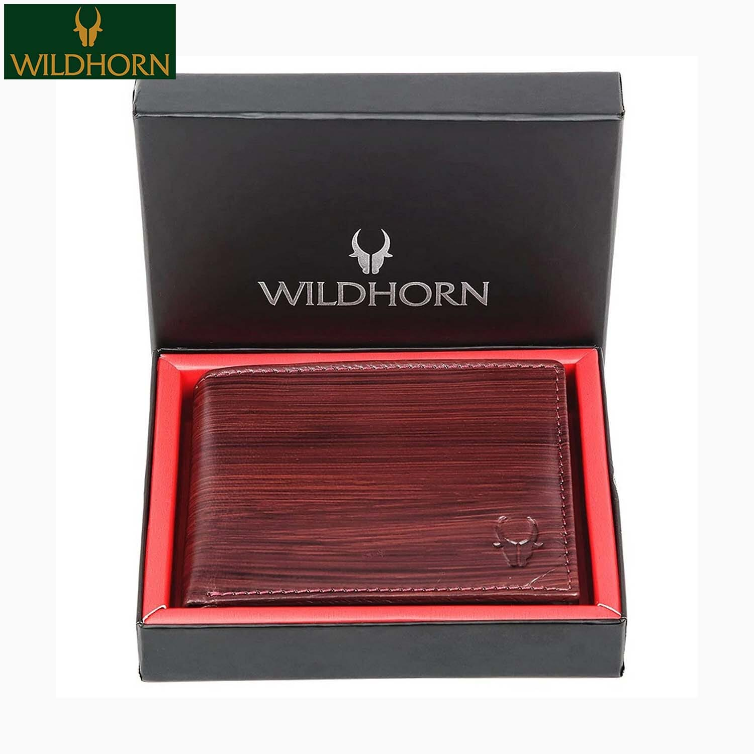 Wildhorn Nepal Top Grain Leather Wallet For Men Ultra Strong Stitching Handcrafted Rfid Blocking Slim Billfold With 10 Card Slots (Wh 2083 Woodbine)
